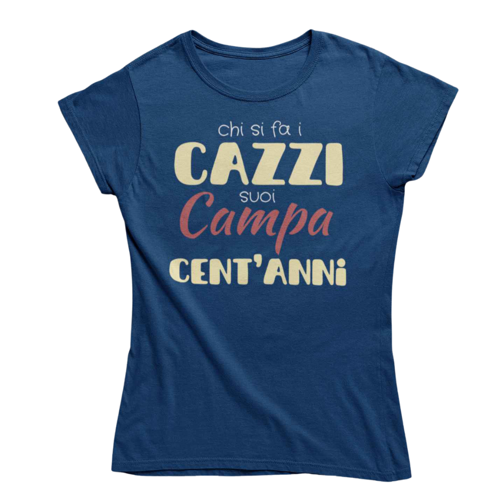 T-Shirt Uomo Divertente Con Stampa Chi Si Fa I Cazzi Suoi