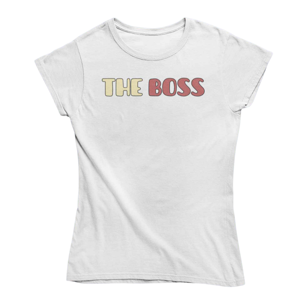 T-Shirt Uomo Divertente Con Stampa The Boss