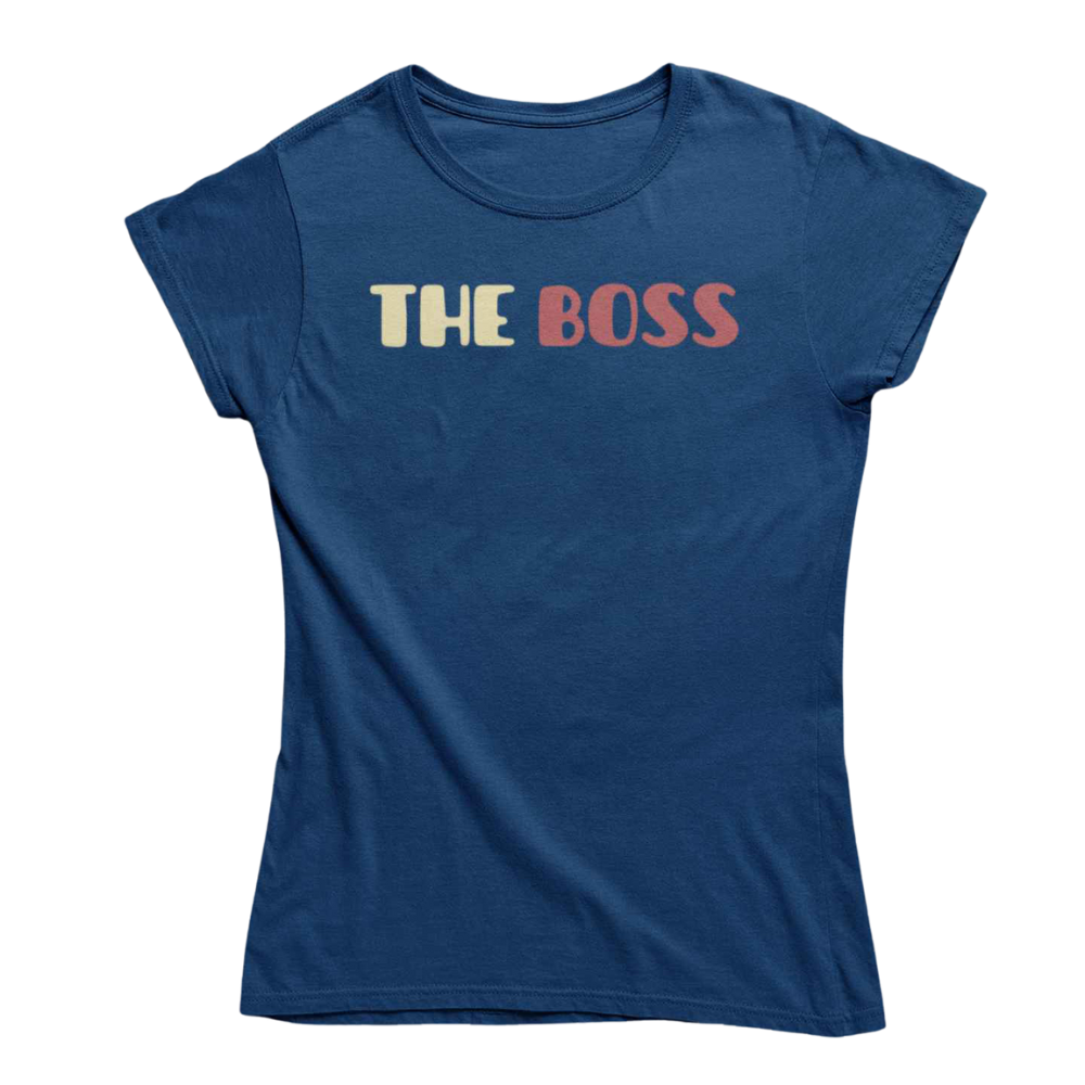 T-Shirt Uomo Divertente Con Stampa The Boss