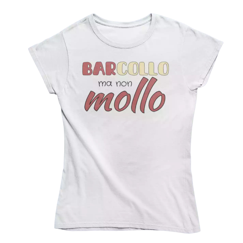 T-Shirt Uomo Divertente Con Stampa Barcollo Ma Non Mollo