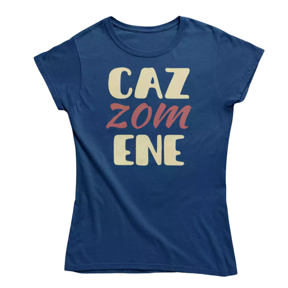 T-Shirt Donna Divertente Con Stampa Cazzomene